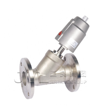 TS flange air control pneumatic stainless steel angle seat valve